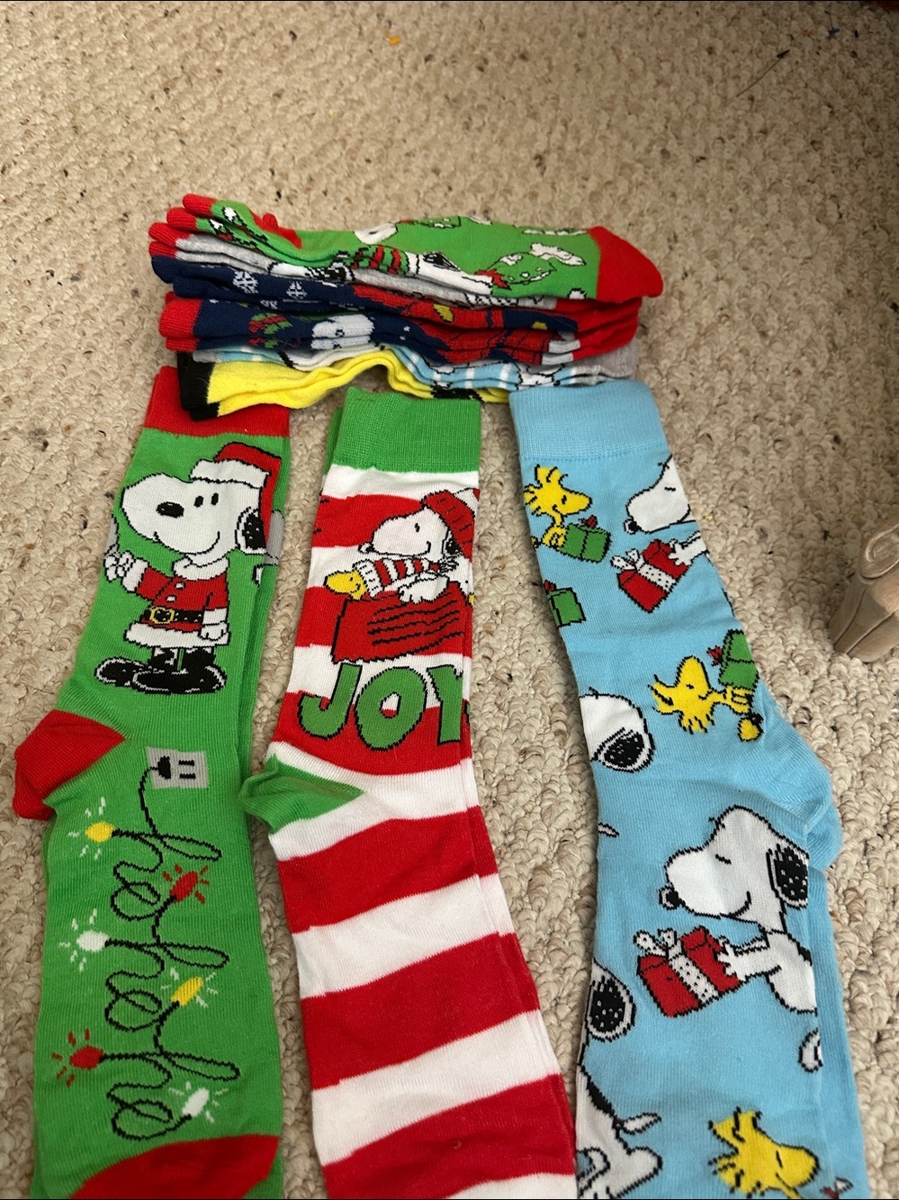 Peanuts Snoopy Holiday Socks Set - 9 brand new one size fits all